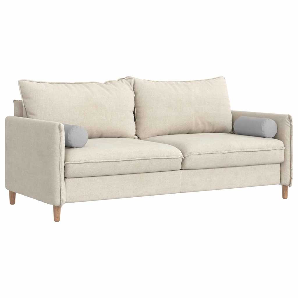 Perne Bolster 2 pcs Gri nori Ø 15 x 40 cm țesătură GartenMobel Dekor