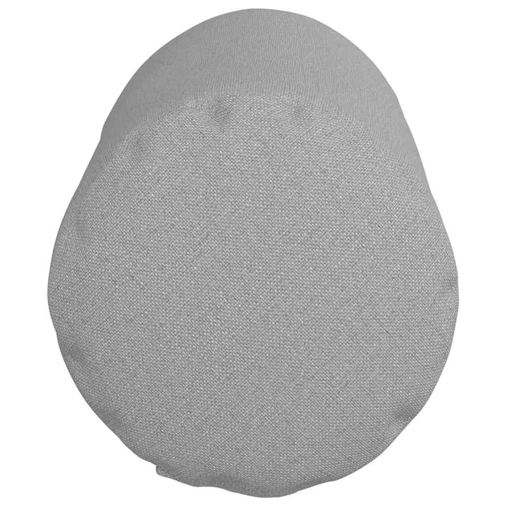 Perne Bolster 2 pcs Gri nori Ø 15 x 40 cm țesătură GartenMobel Dekor