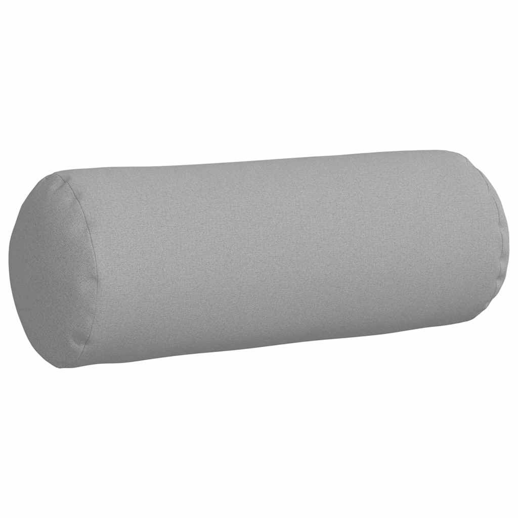 Perne Bolster 2 pcs Gri nori Ø 25 x 70 cm țesătură GartenMobel Dekor
