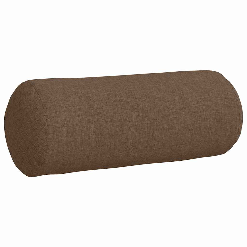 Perne Bolster 2 pcs Maro Ø 15 x 40 cm țesătură GartenMobel Dekor