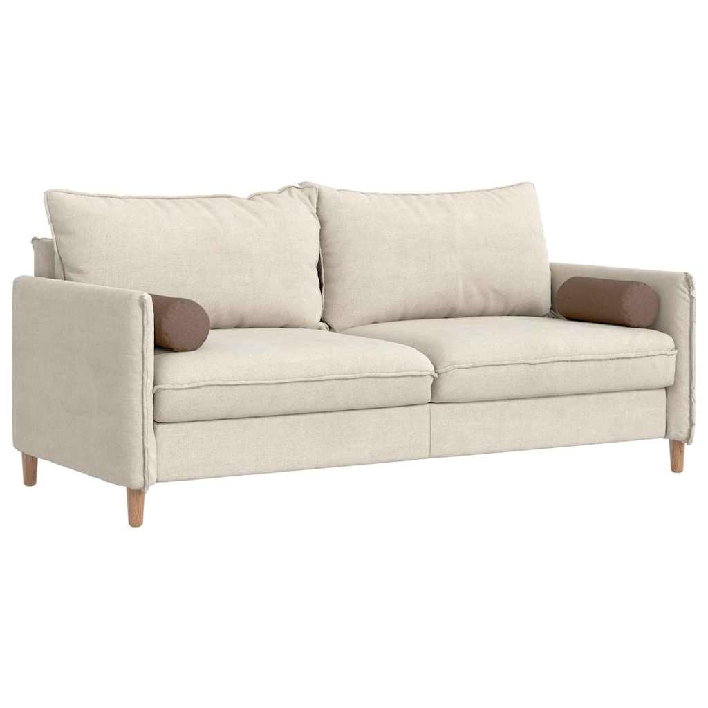 Perne Bolster 2 pcs Maro Ø 15 x 40 cm țesătură GartenMobel Dekor