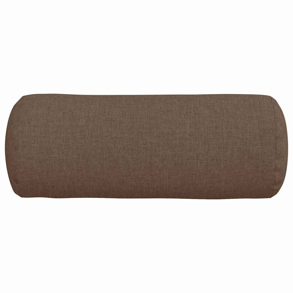 Perne Bolster 2 pcs Maro Ø 15 x 40 cm țesătură GartenMobel Dekor