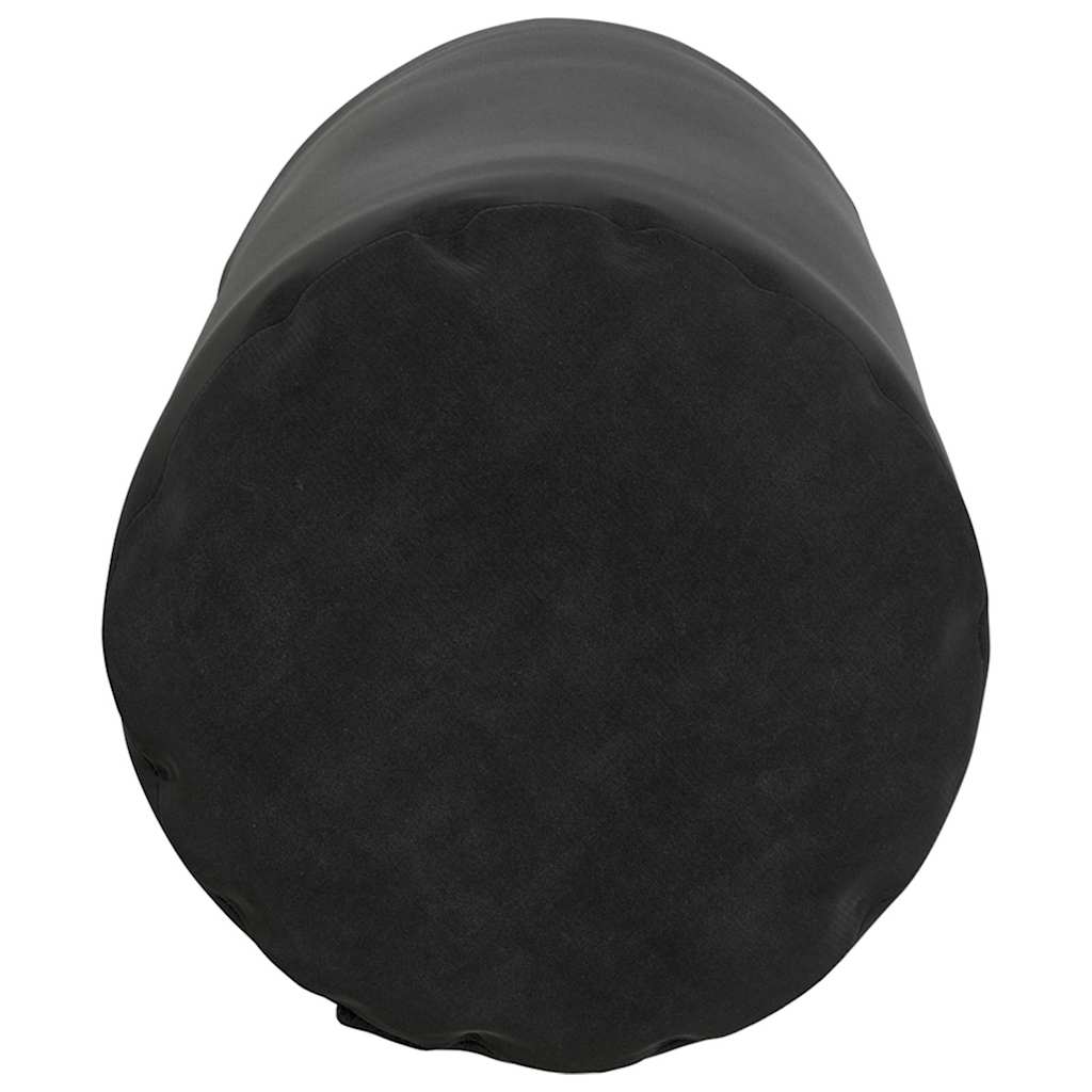 Perne Bolster 2 pcs Negru Ø 15 x 40 cm Țesătură din corduroy GartenMobel Dekor