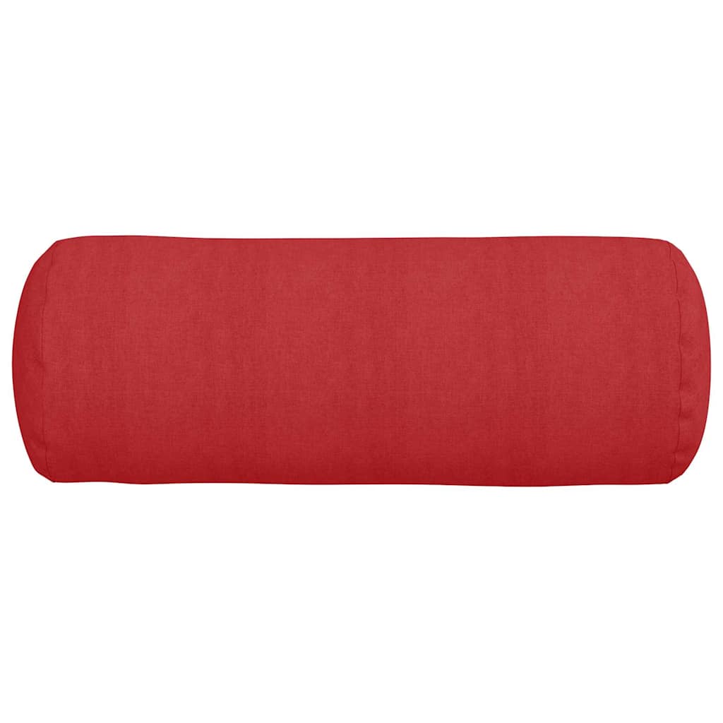 Perne Bolster 2 pcs Roșu Ø 25 x 70 cm țesătură GartenMobel Dekor