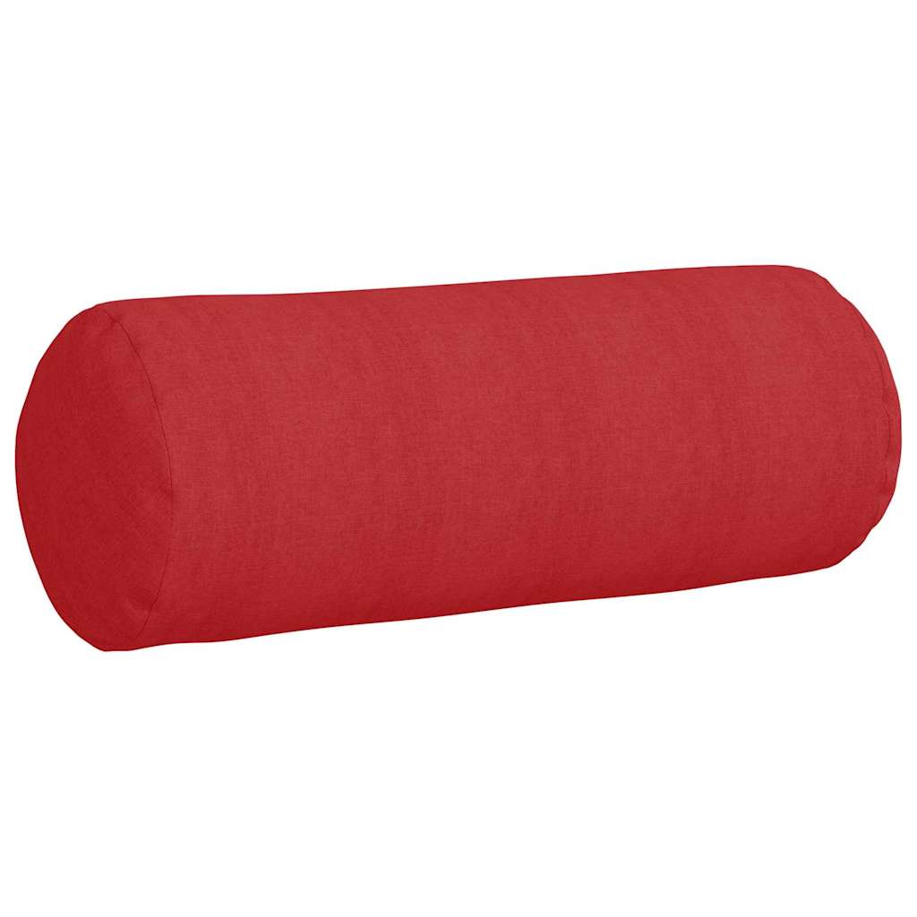 Perne Bolster 2 pcs Roșu Ø 25 x 70 cm țesătură GartenMobel Dekor