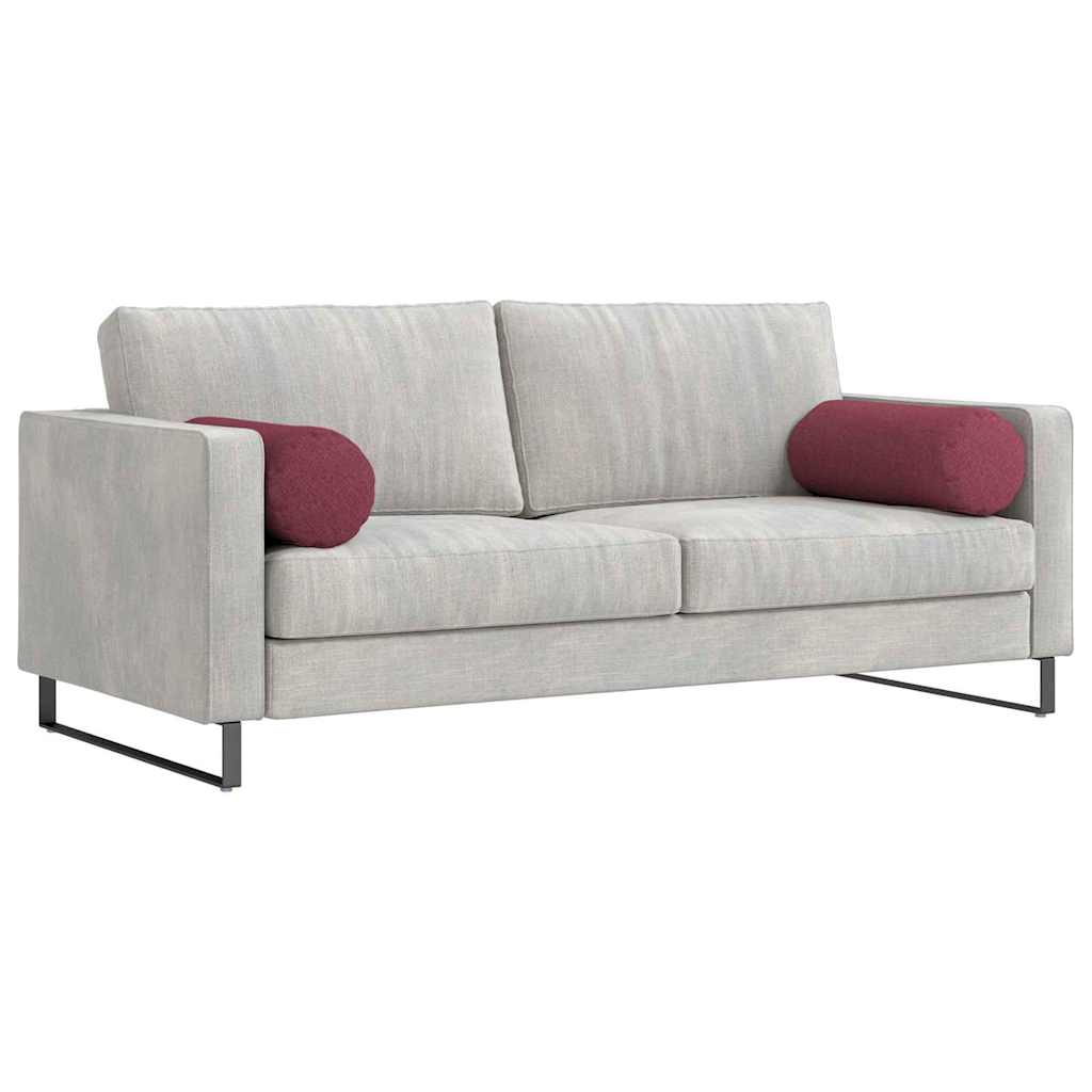 Perne Bolster 2 pcs Roșu Vin Ø 25 x 70 cm țesătură GartenMobel Dekor