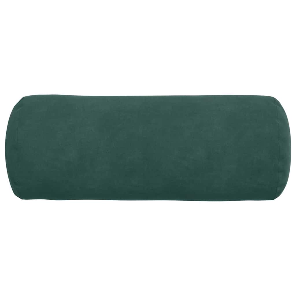 Perne Bolster 2 pcs Verde închis Ø 15 x 40 cm GartenMobel Dekor