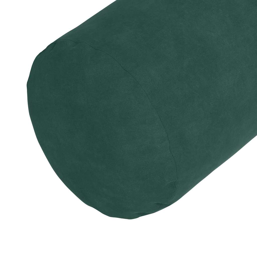 Perne Bolster 2 pcs Verde închis Ø 15 x 40 cm GartenMobel Dekor