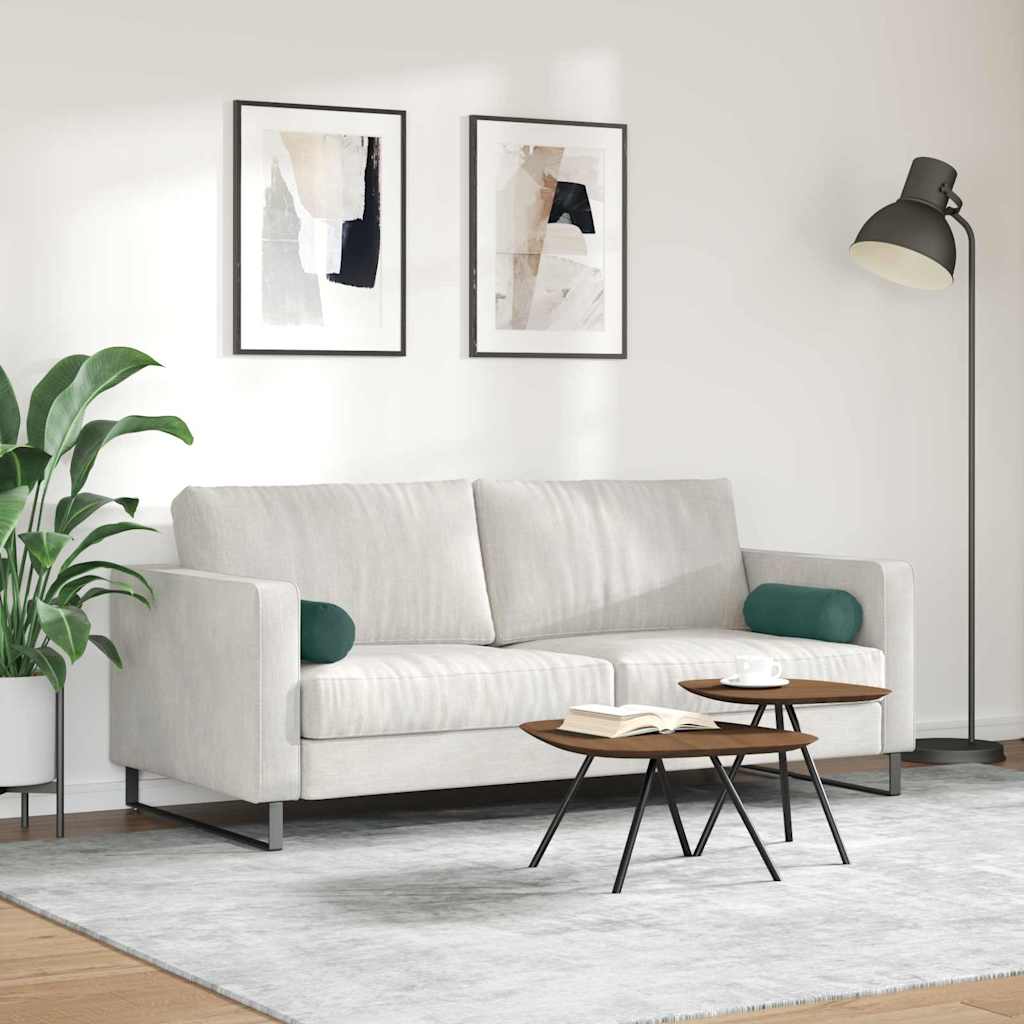 Perne Bolster 2 pcs Verde închis Ø 15 x 40 cm GartenMobel Dekor