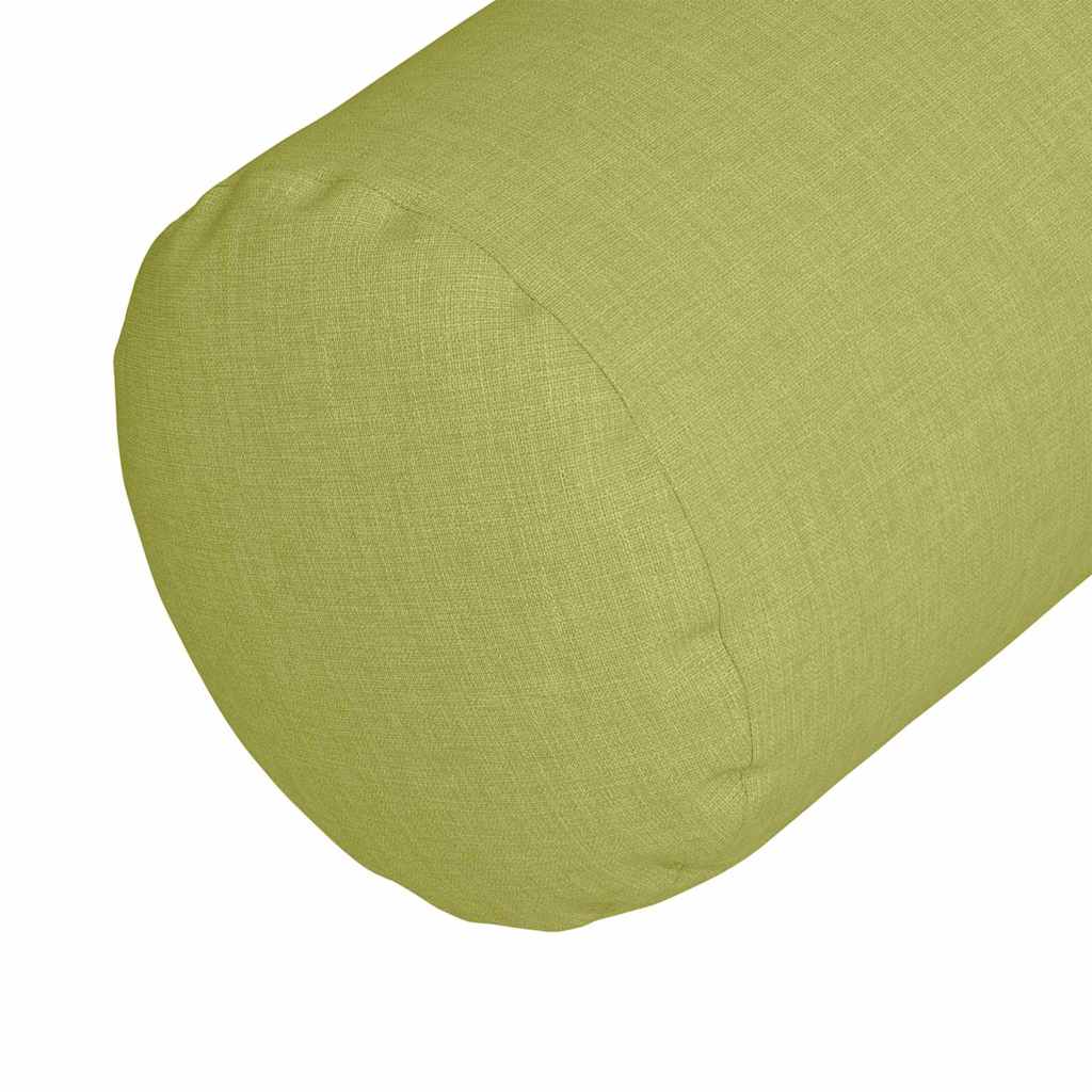 Perne Bolster 2 pcs Verde deschis Ø 15 x 40 cm țesătură GartenMobel Dekor