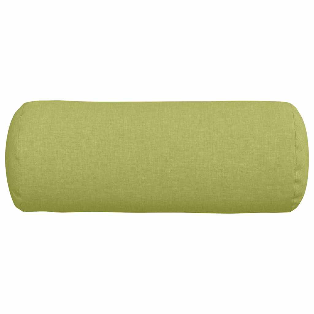 Perne Bolster 2 pcs Verde deschis Ø 15 x 40 cm țesătură GartenMobel Dekor