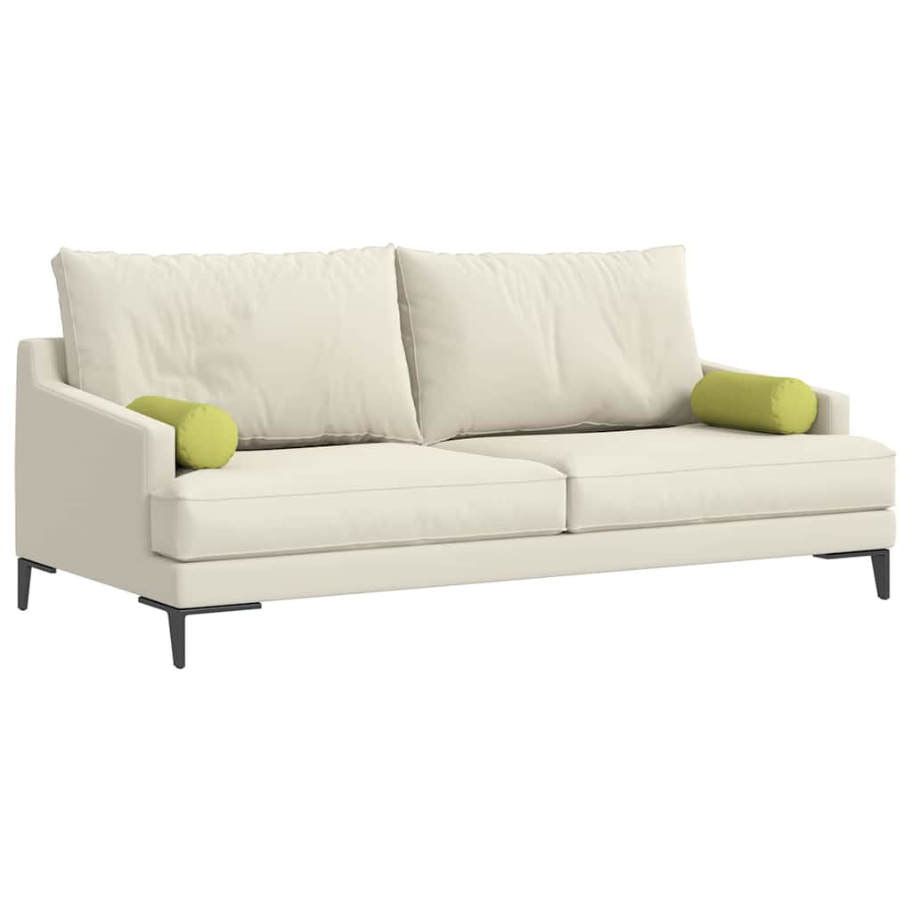 Perne Bolster 2 pcs Verde deschis Ø 15 x 40 cm țesătură GartenMobel Dekor