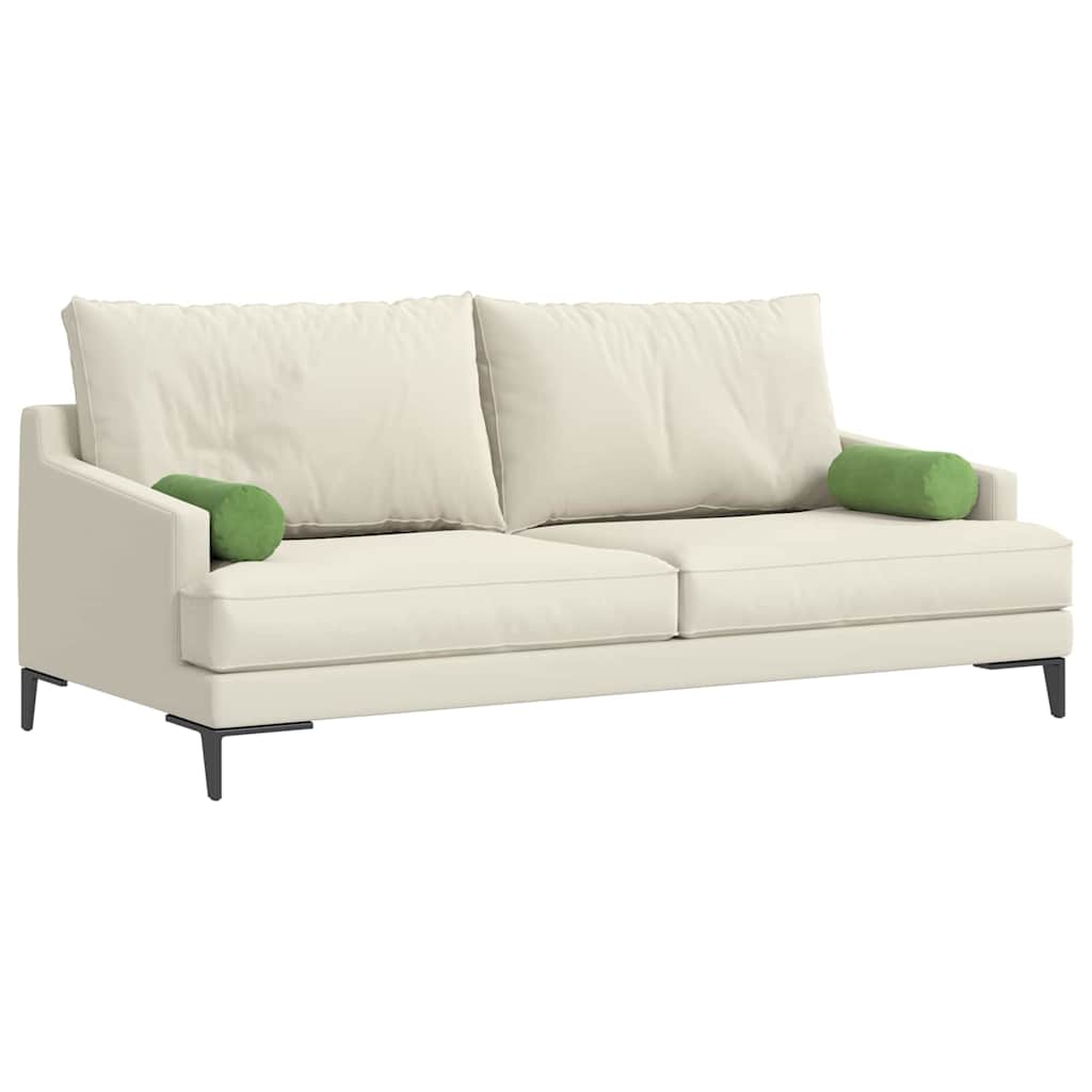 Perne Bolster 2 pcs Verde deschis Ø 15 x 40 cm GartenMobel Dekor