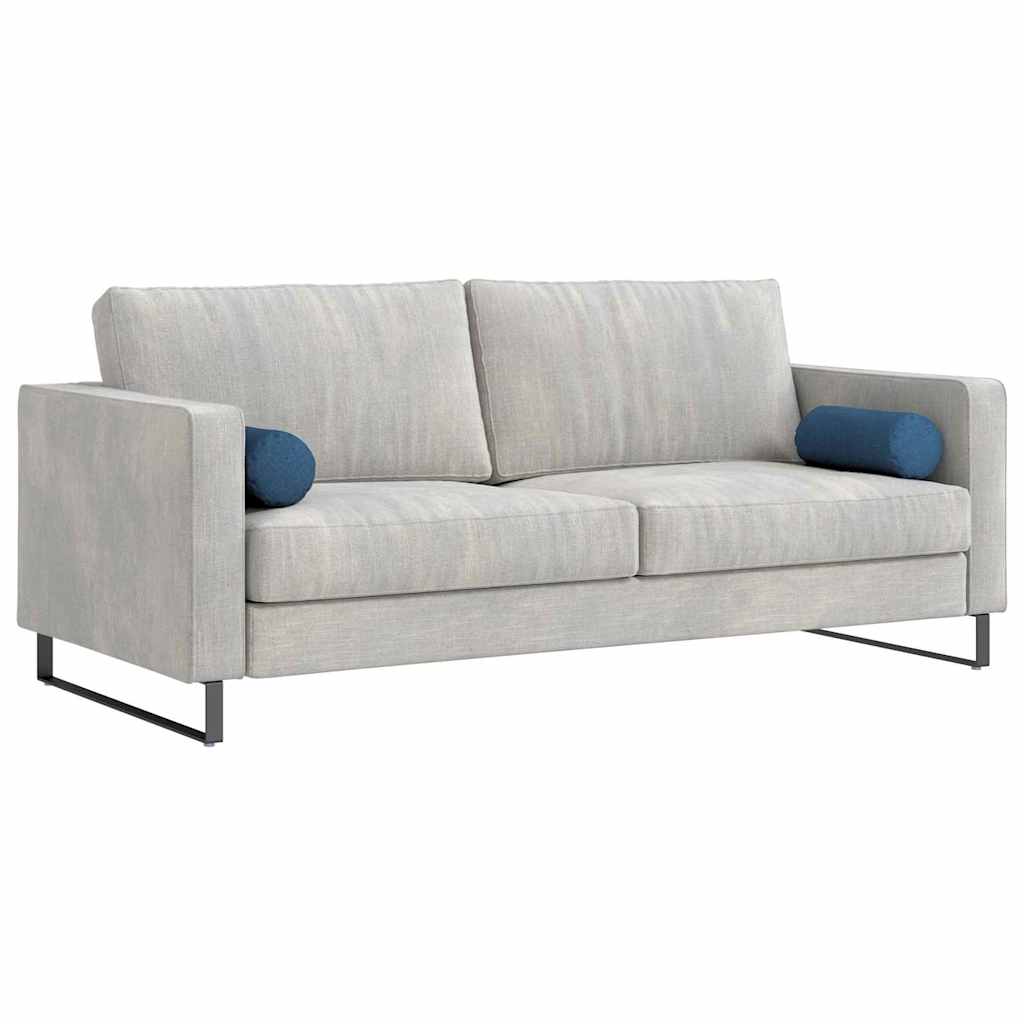 Perne Bolster 2 pcs albastru Ø 15 x 40 cm țesătură GartenMobel Dekor