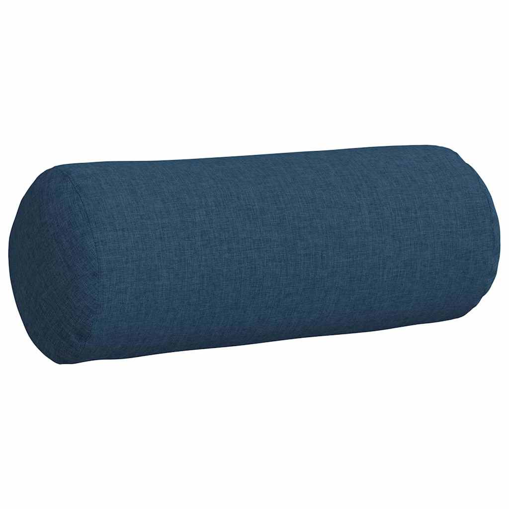 Perne Bolster 2 pcs albastru Ø 15 x 40 cm țesătură GartenMobel Dekor