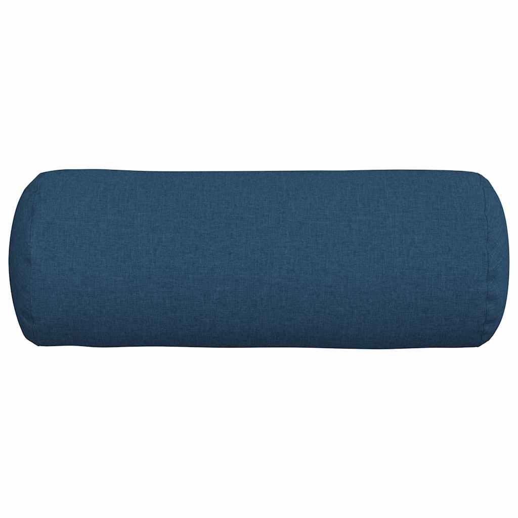 Perne Bolster 2 pcs albastru Ø 25 x 70 cm țesătură GartenMobel Dekor
