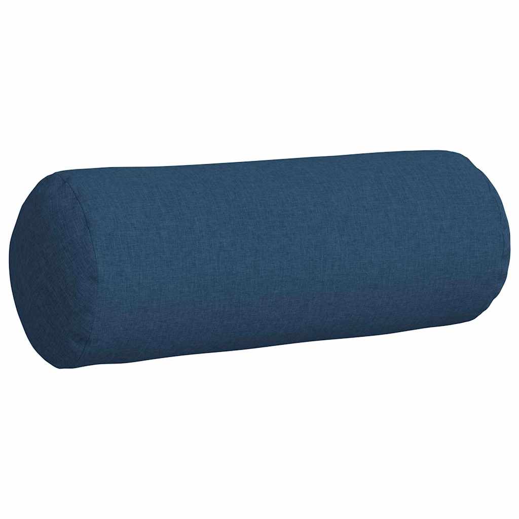 Perne Bolster 2 pcs albastru Ø 25 x 70 cm țesătură GartenMobel Dekor