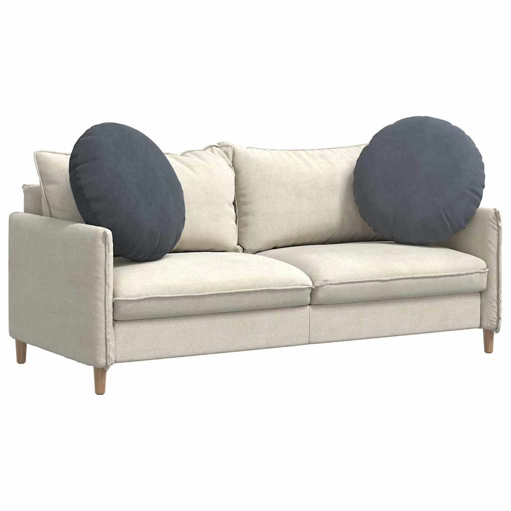 Perne de Șezut 2 pcs Gri închis Ø 40 x 13 cm Catifea GartenMobel Dekor