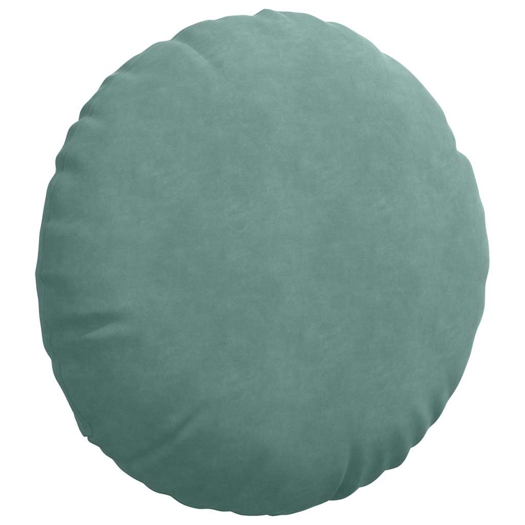 Perne de Șezut 2 pcs Verde Mării Ø 40 x 13 cm Catifea GartenMobel Dekor
