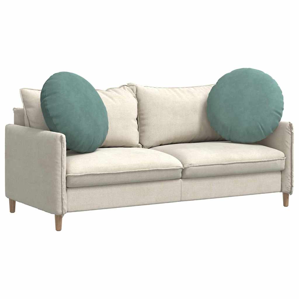 Perne de Șezut 2 pcs Verde Mării Ø 40 x 13 cm Catifea GartenMobel Dekor