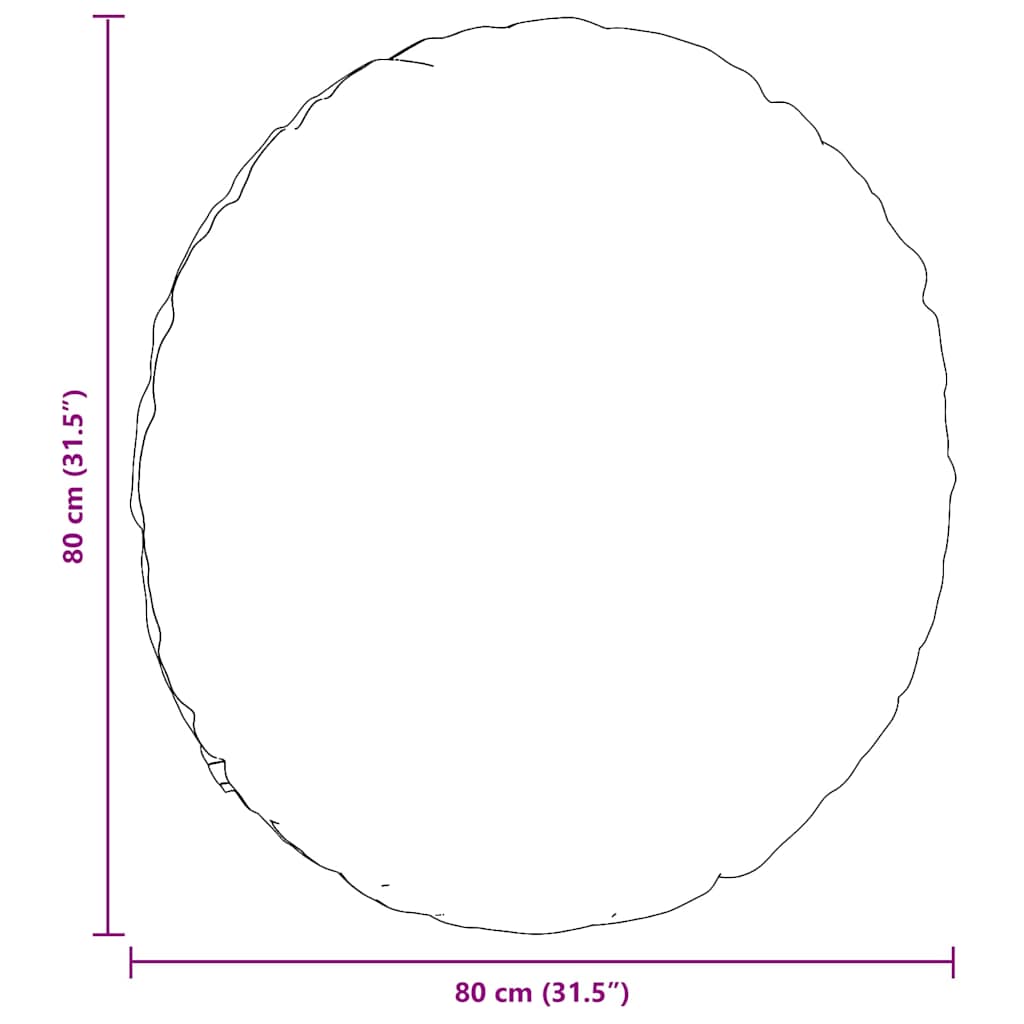 Perne de Șezut 2 pcs albastru Ø80 x 29 cm țesătură GartenMobel Dekor