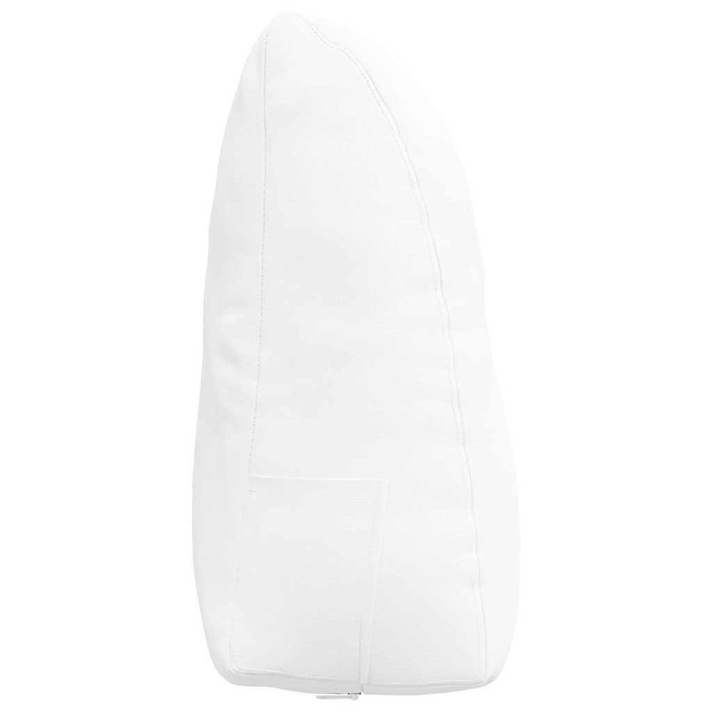 Perna pentru spate Alb 60 x 24 x 50 cm țesătură GartenMobel Dekor