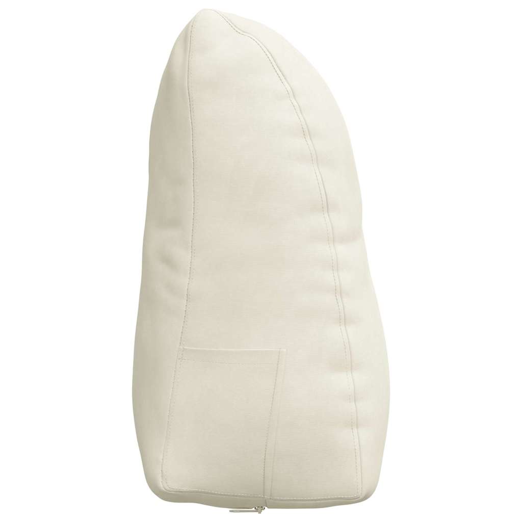 Perna pentru spate Crem 45 x 24 x 50 cm Catifea GartenMobel Dekor