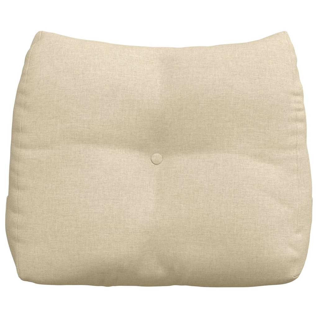 Perna pentru spate Crem 60 x 24 x 50 cm țesătură GartenMobel Dekor