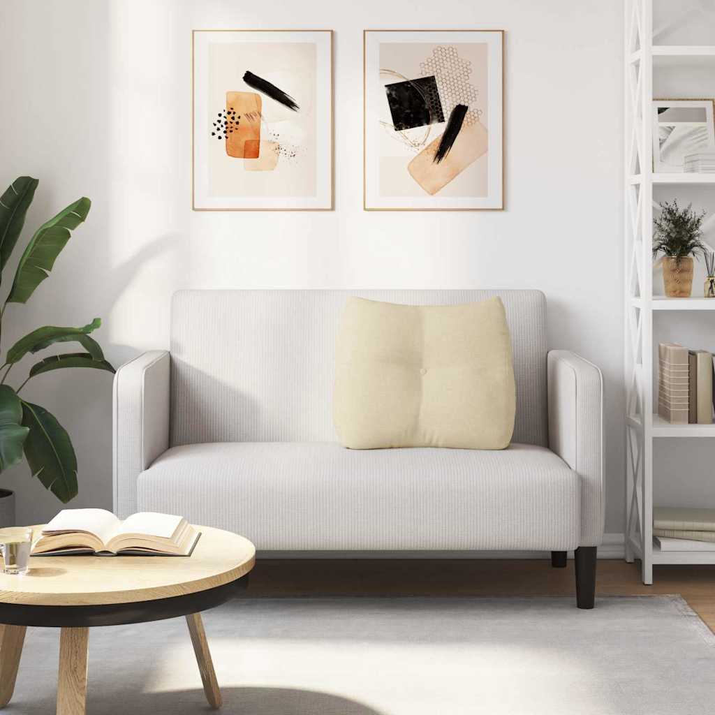 Perna pentru spate Crem 60 x 24 x 50 cm țesătură GartenMobel Dekor