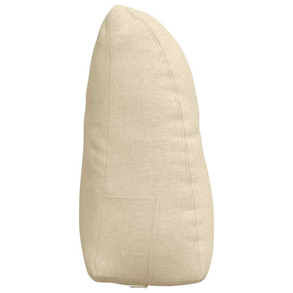 Perna pentru spate Crem 60 x 24 x 50 cm țesătură GartenMobel Dekor