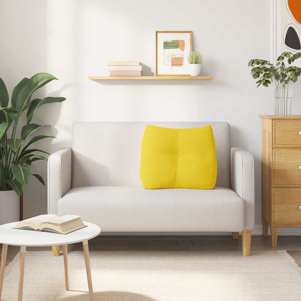 Perna pentru spate Galben Deschis 60 x 24 x 50 cm țesătură GartenMobel Dekor