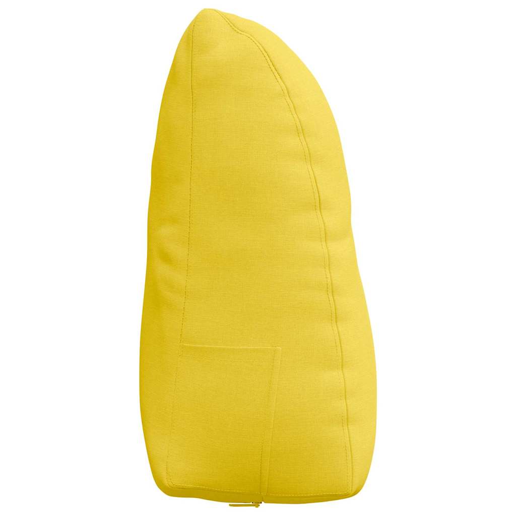 Perna pentru spate Galben Deschis 60 x 24 x 50 cm țesătură GartenMobel Dekor