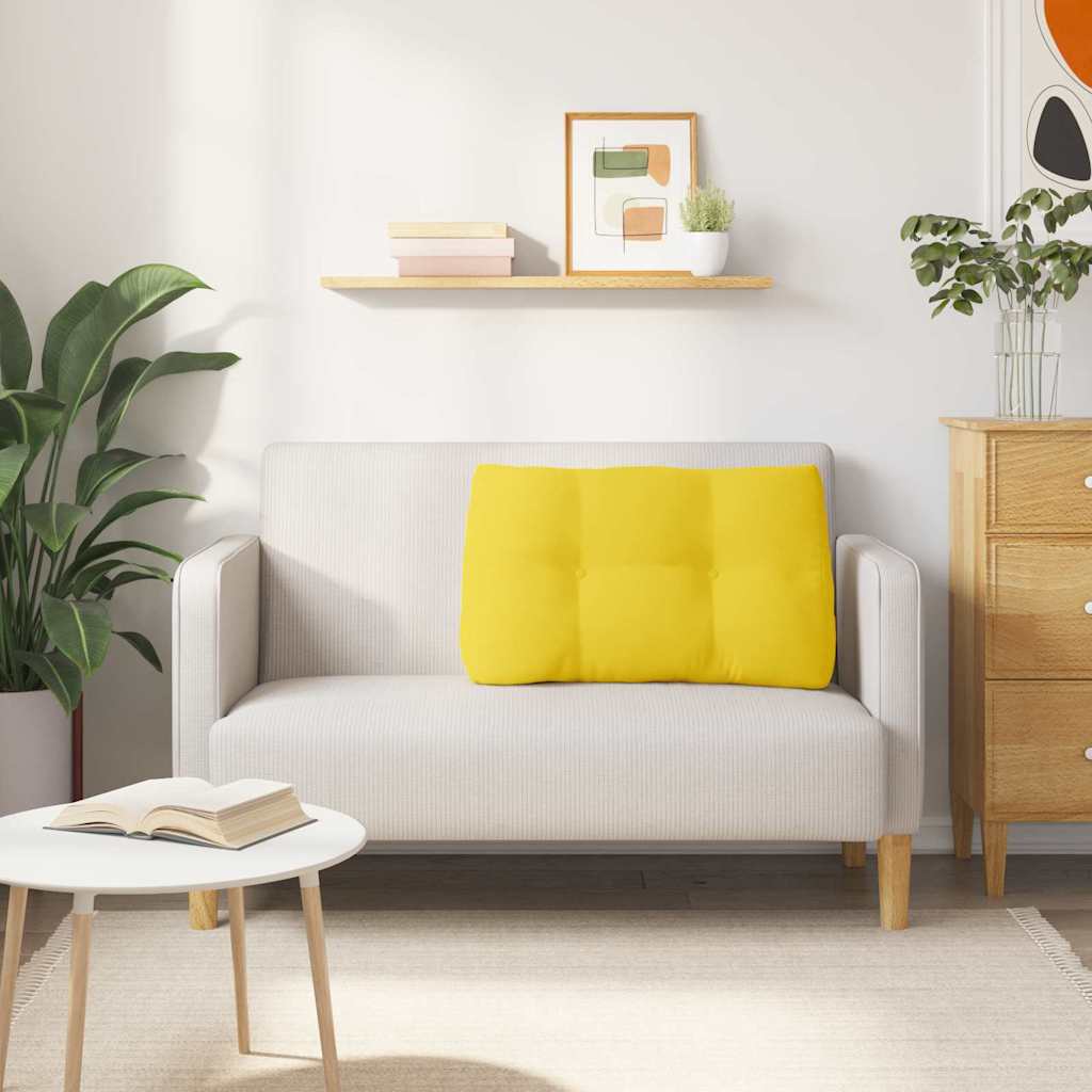 Perna pentru spate Galben Deschis 80 x 24 x 50 cm țesătură GartenMobel Dekor