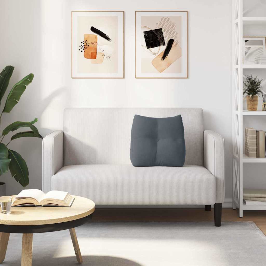 Perna pentru spate Gri închis 45 x 24 x 50 cm Catifea GartenMobel Dekor