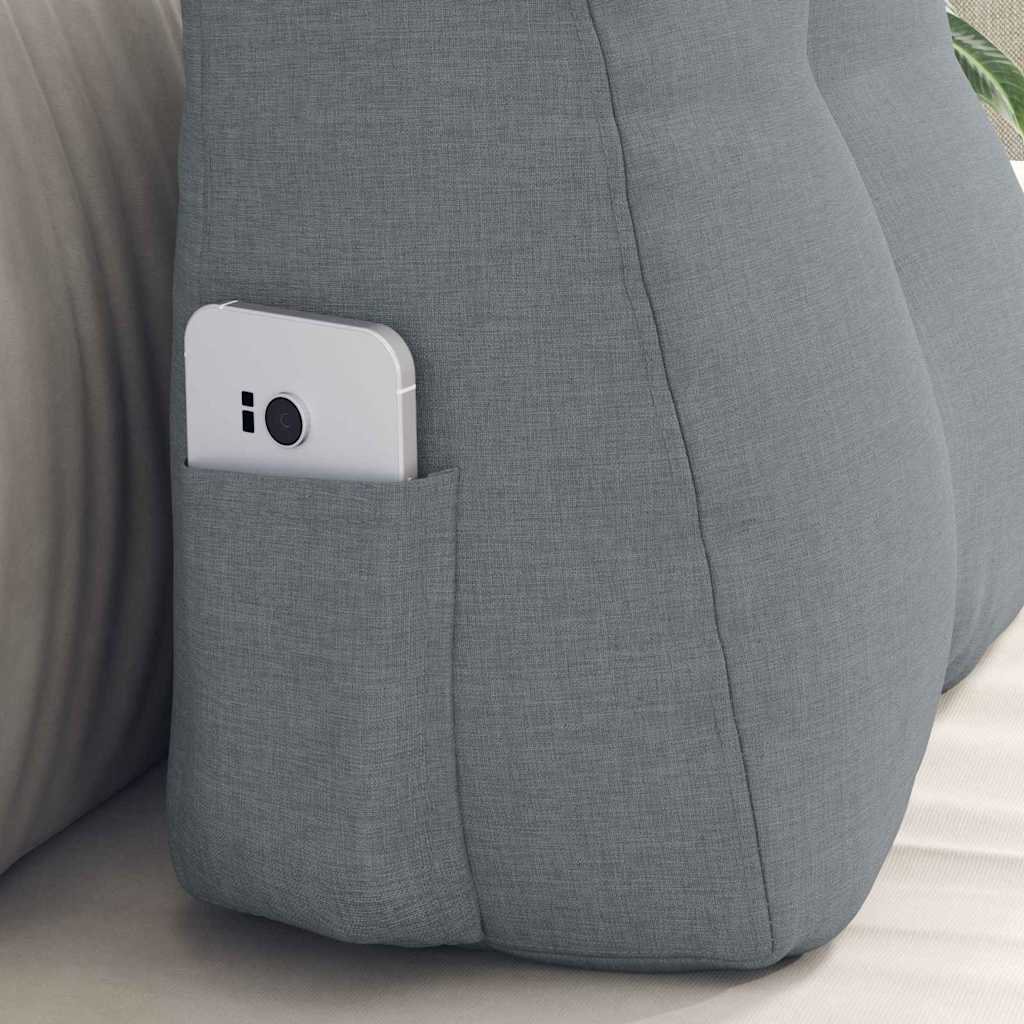 Perna pentru spate Gri deschis 45 x 24 x 50 cm țesătură GartenMobel Dekor