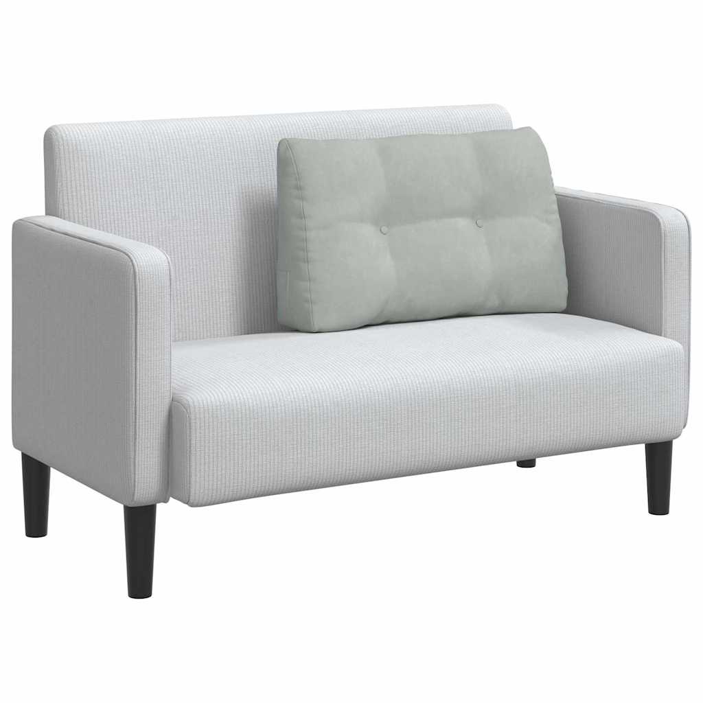 Perna pentru spate Gri deschis 80 x 24 x 50 cm Catifea GartenMobel Dekor