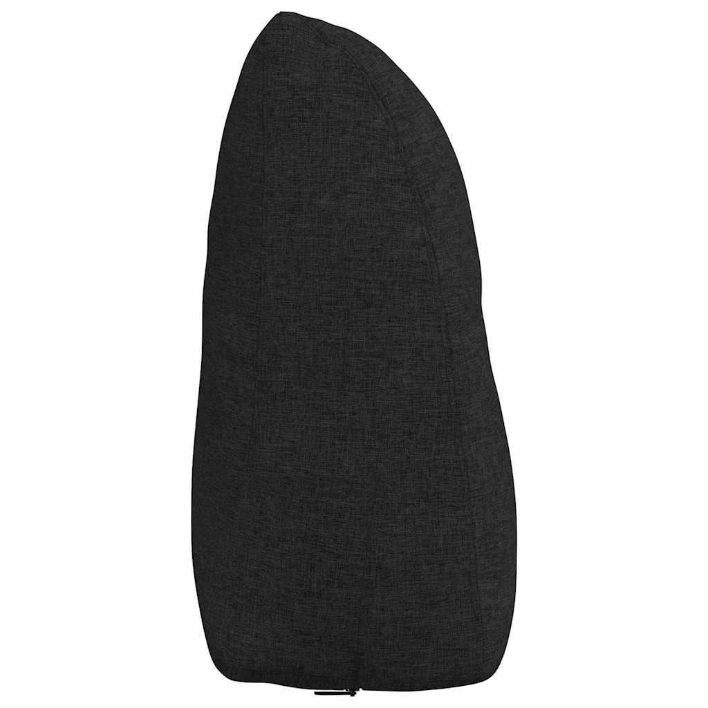 Perna pentru spate Negru 60 x 24 x 50 cm țesătură GartenMobel Dekor