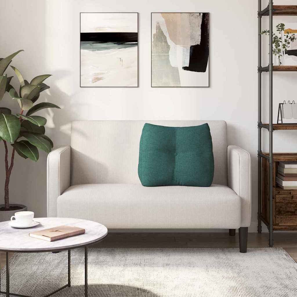 Perna pentru spate Verde închis 60 x 24 x 50 cm țesătură GartenMobel Dekor