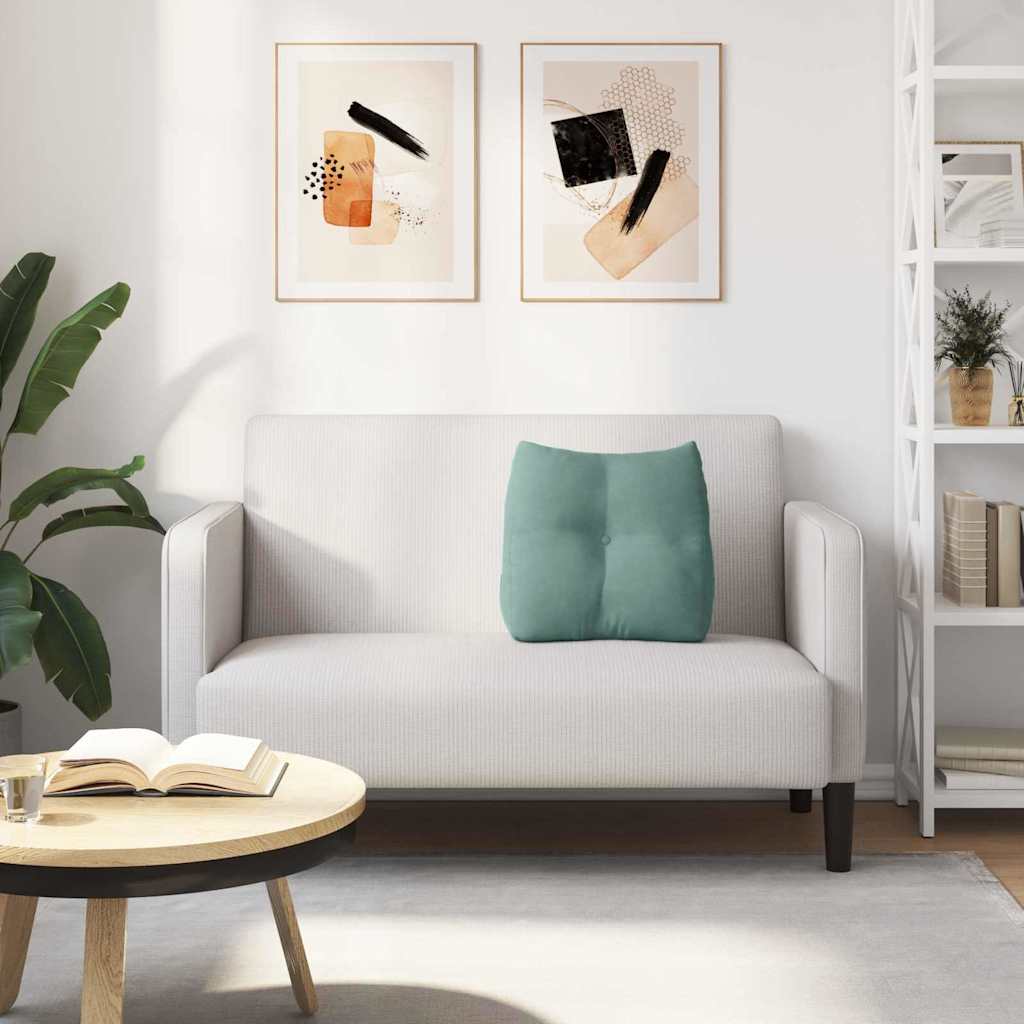 Perna pentru spate Verde Mării 45 x 24 x 50 cm Catifea GartenMobel Dekor