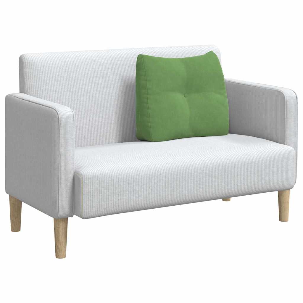 Perna pentru spate Verde deschis 60 x 24 x 50 cm Catifea GartenMobel Dekor