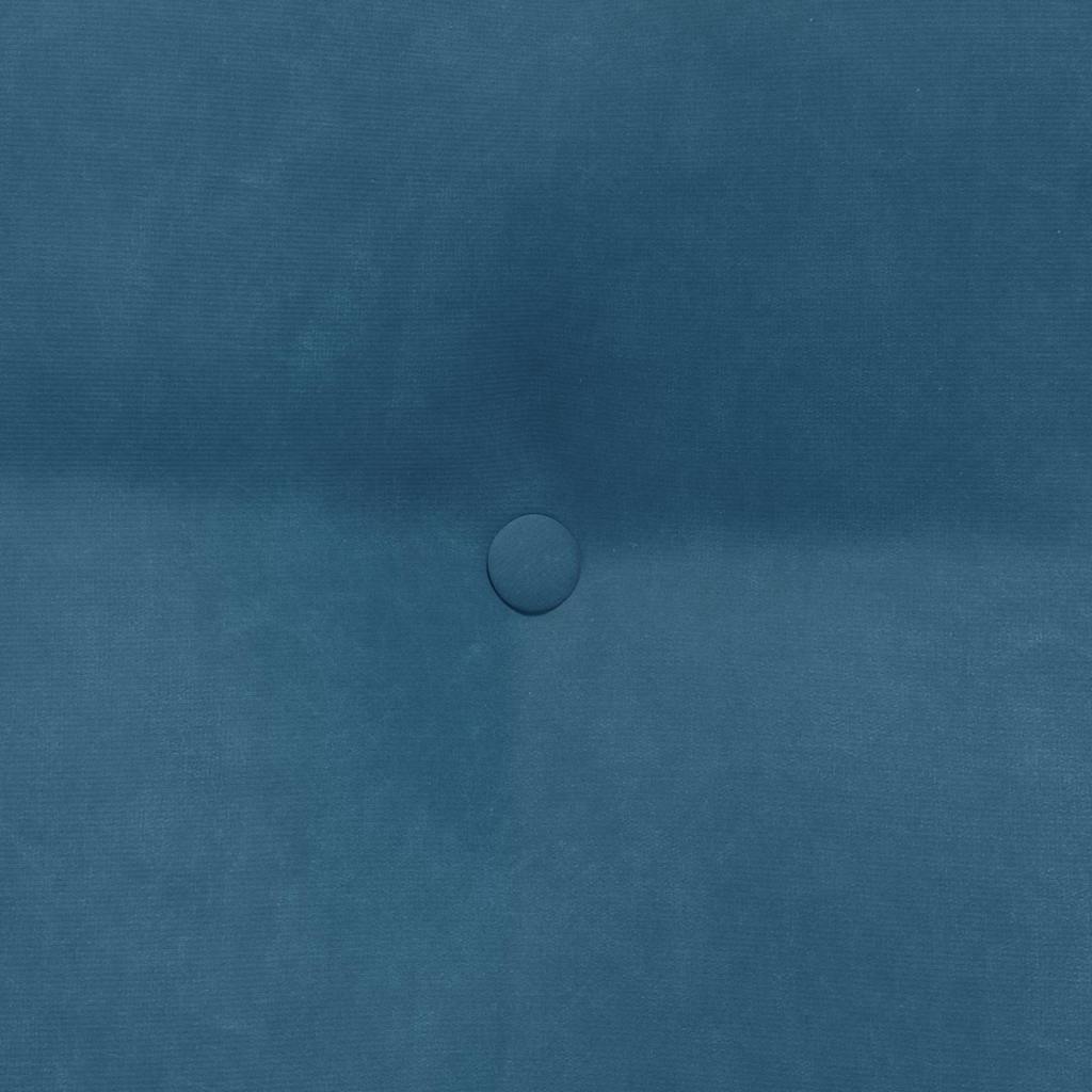 Perna pentru spate albastru 80 x 24 x 50 cm Catifea GartenMobel Dekor