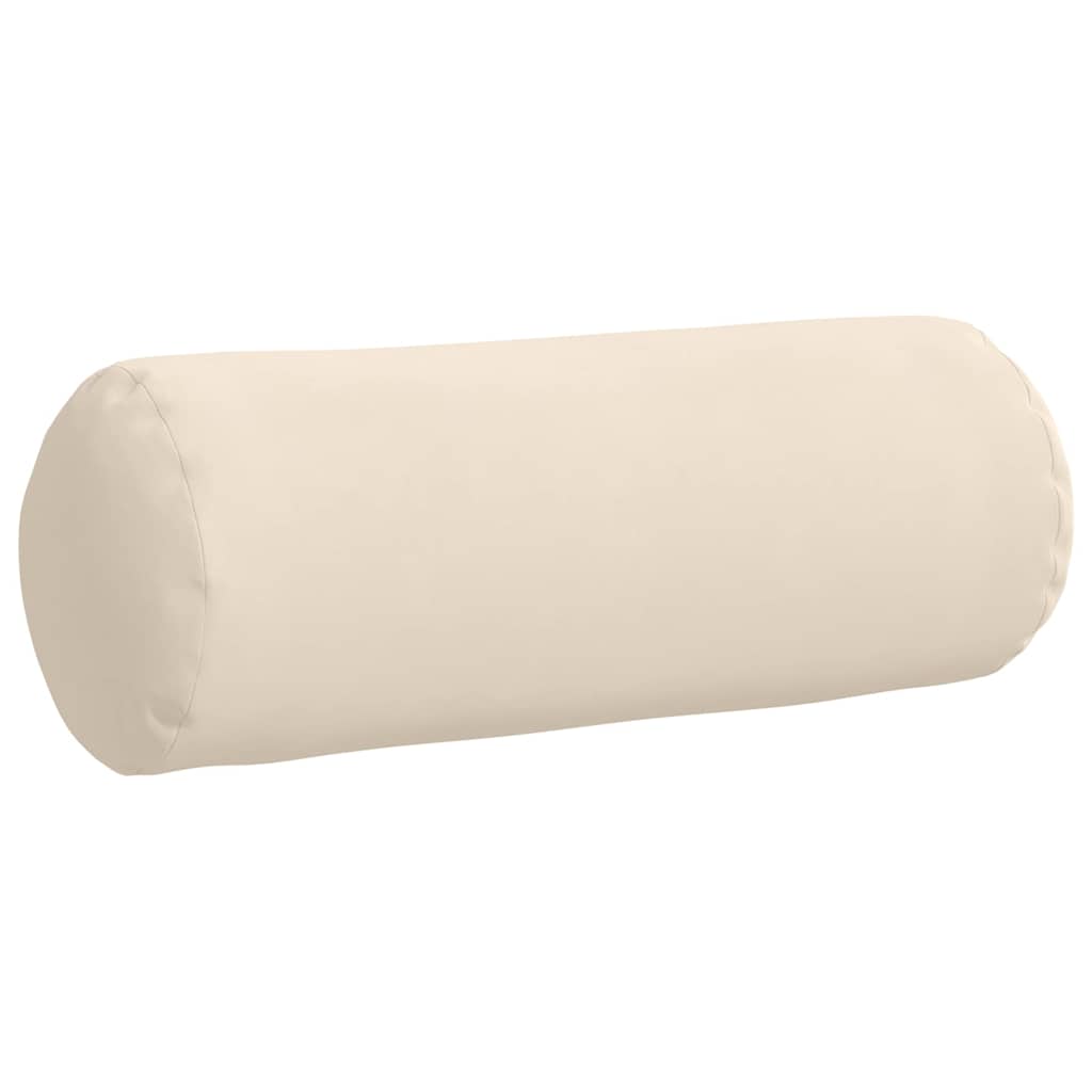Perne Bolster 2 pcs Bej Ø 25 x 70 cm Țesătură din microfibră GartenMobel Dekor