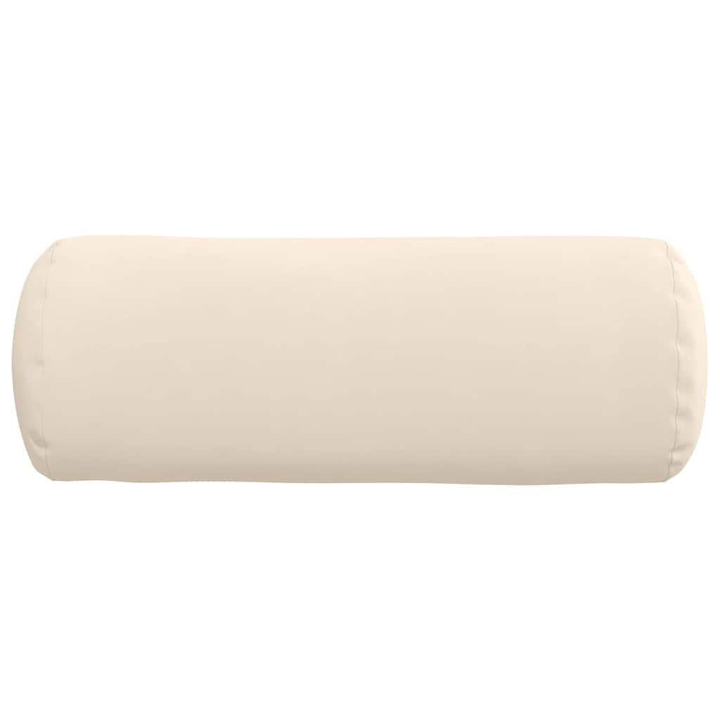 Perne Bolster 2 pcs Bej Ø 25 x 70 cm Țesătură din microfibră GartenMobel Dekor