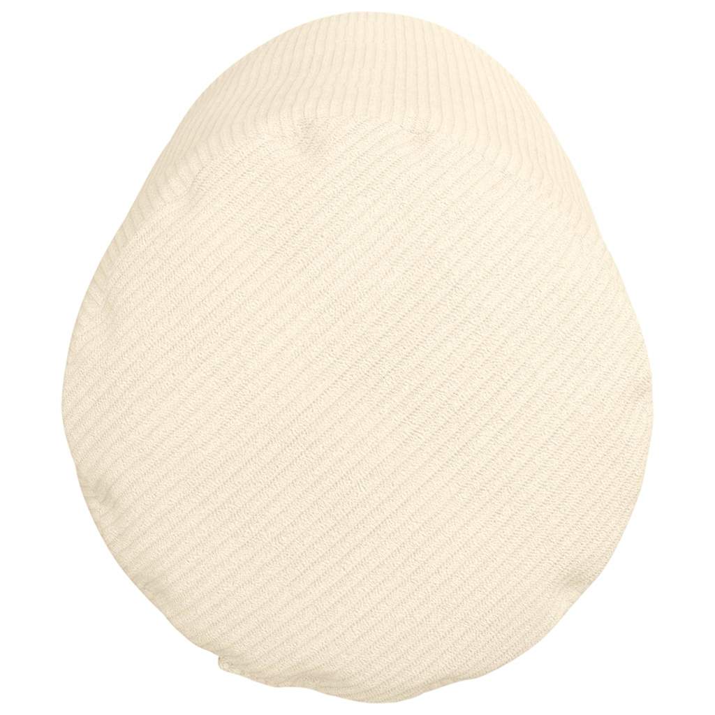 Perne Bolster 2 pcs Crem Ø 25 x 70 cm Țesătură din corduroy GartenMobel Dekor