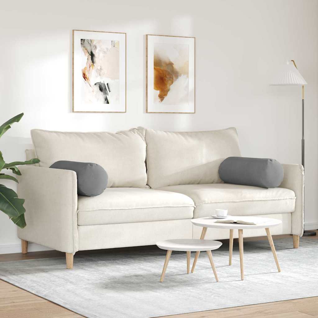 Perne Bolster 2 pcs Gri închis Ø 25 x 70 cm GartenMobel Dekor