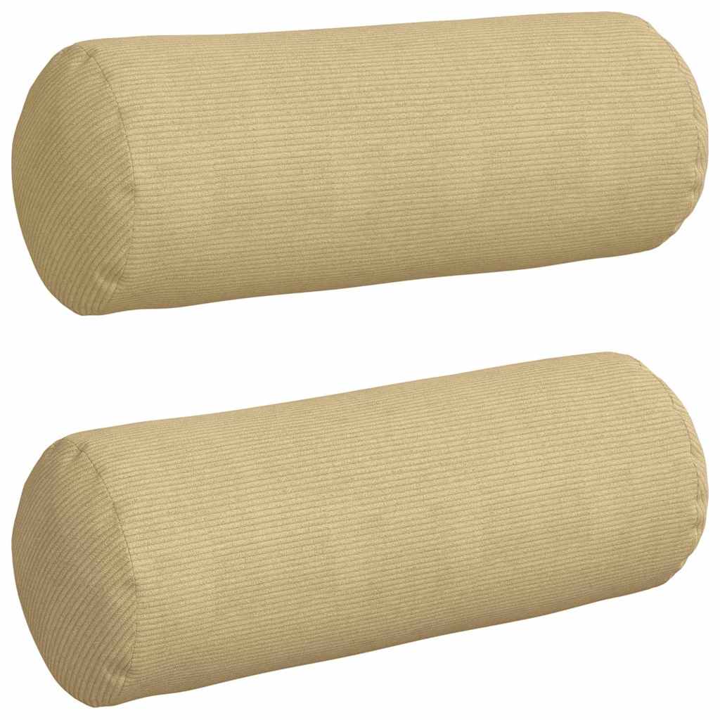 Perne Bolster 2 pcs Gri Verde Ø 25 x 70 cm GartenMobel Dekor
