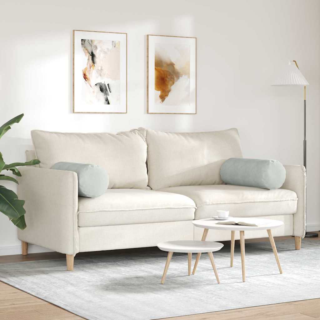 Perne Bolster 2 pcs Gri deschis Ø 25 x 70 cm GartenMobel Dekor