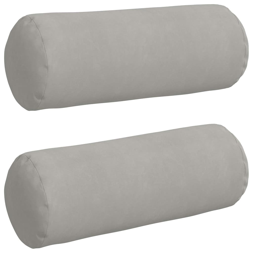 Perne Bolster 2 pcs Gri deschis Ø 25 x 70 cm GartenMobel Dekor