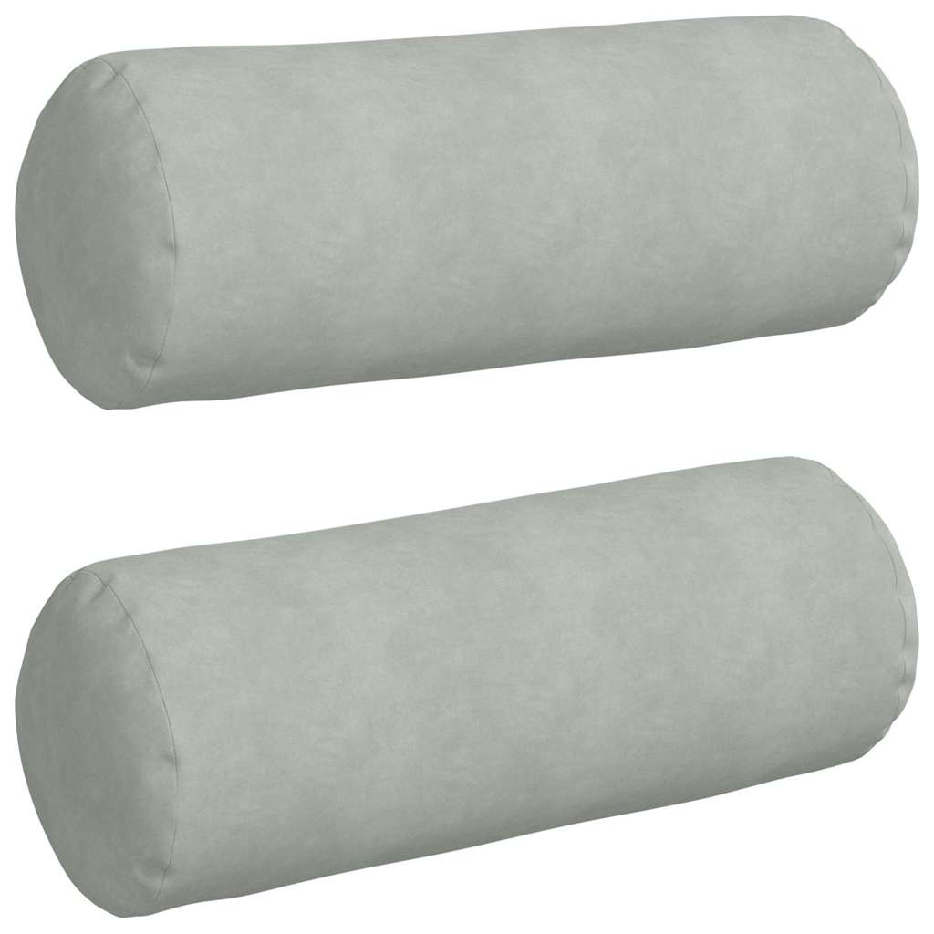 Perne Bolster 2 pcs Gri deschis Ø 25 x 70 cm GartenMobel Dekor