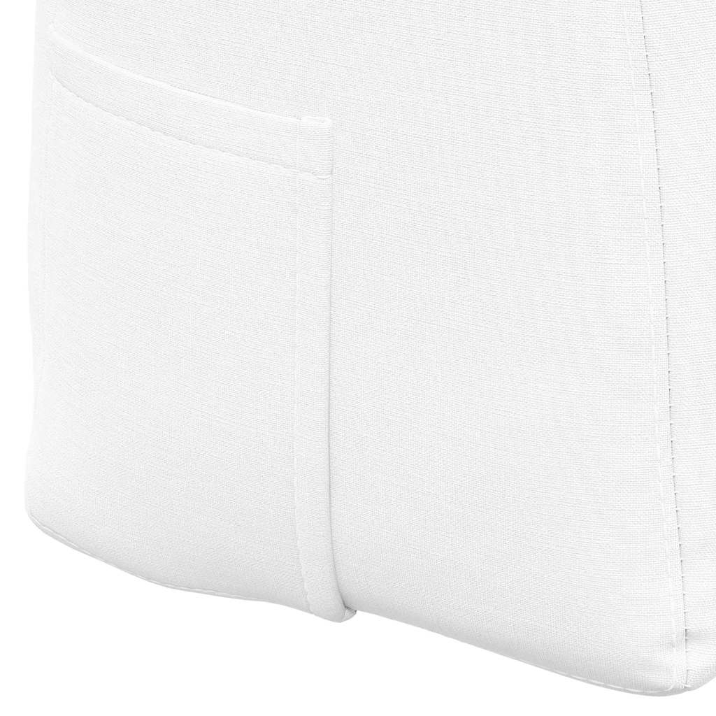 Perna pentru spate Alb 180 x 24 x 50 cm țesătură GartenMobel Dekor